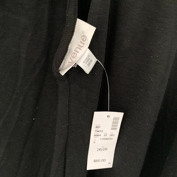 NEW Avenue black bell sleeve floral embroidered knee length casual holiday dress - Picture 7 of 11